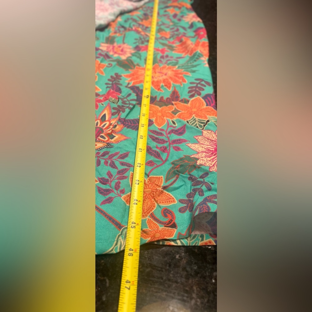 NATURAL LIFE BOHO FLORAL OPEN KIMONO WHIMSY GRUNGE DUSTER ROBE - Picture 9 of 10